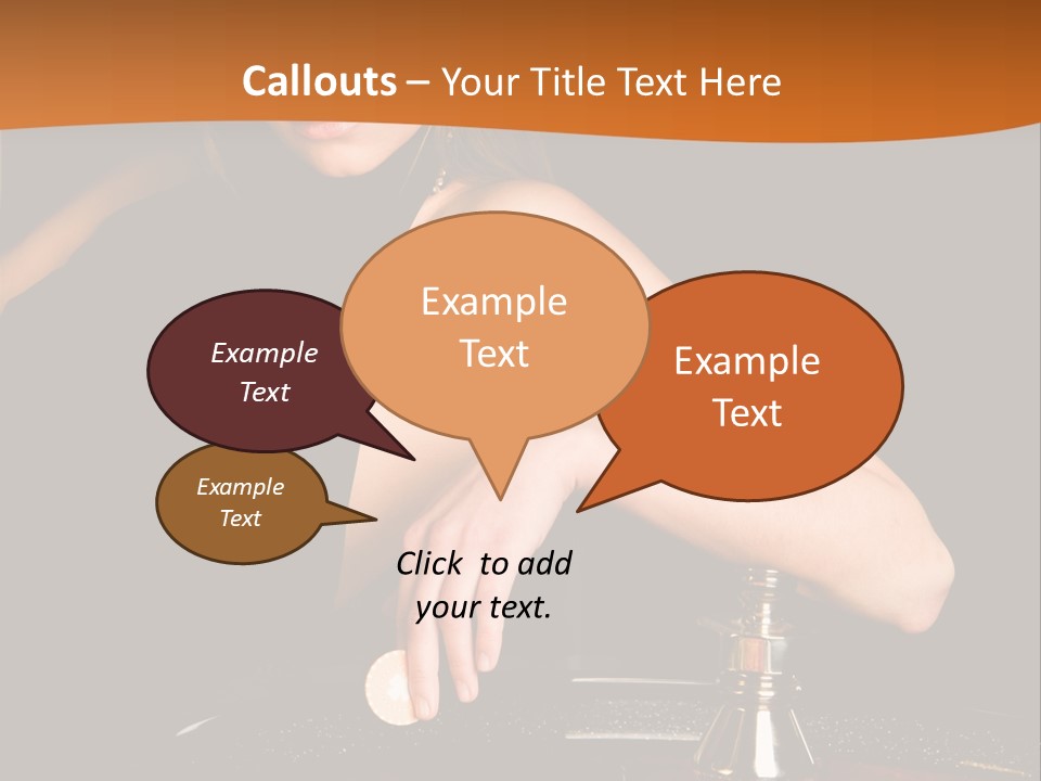 Adult Female Money PowerPoint Template