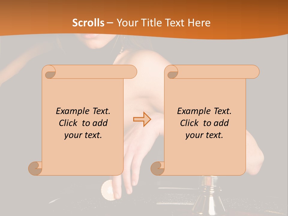 Adult Female Money PowerPoint Template