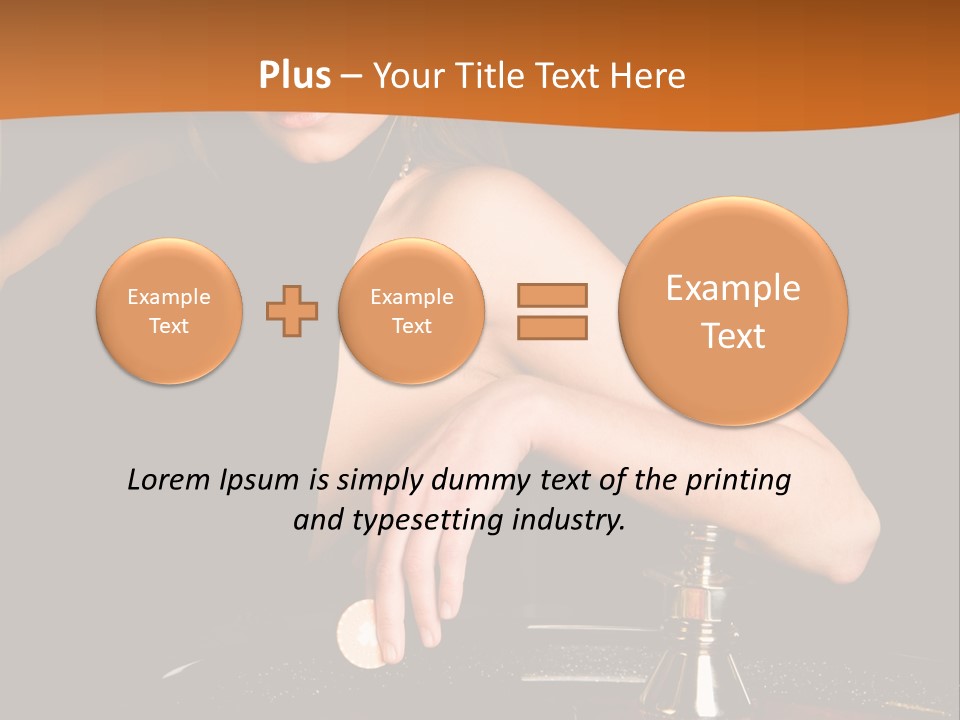 Adult Female Money PowerPoint Template