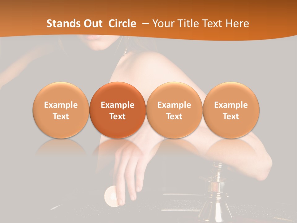 Adult Female Money PowerPoint Template