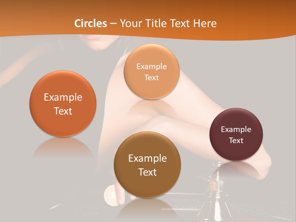 Adult Female Money PowerPoint Template