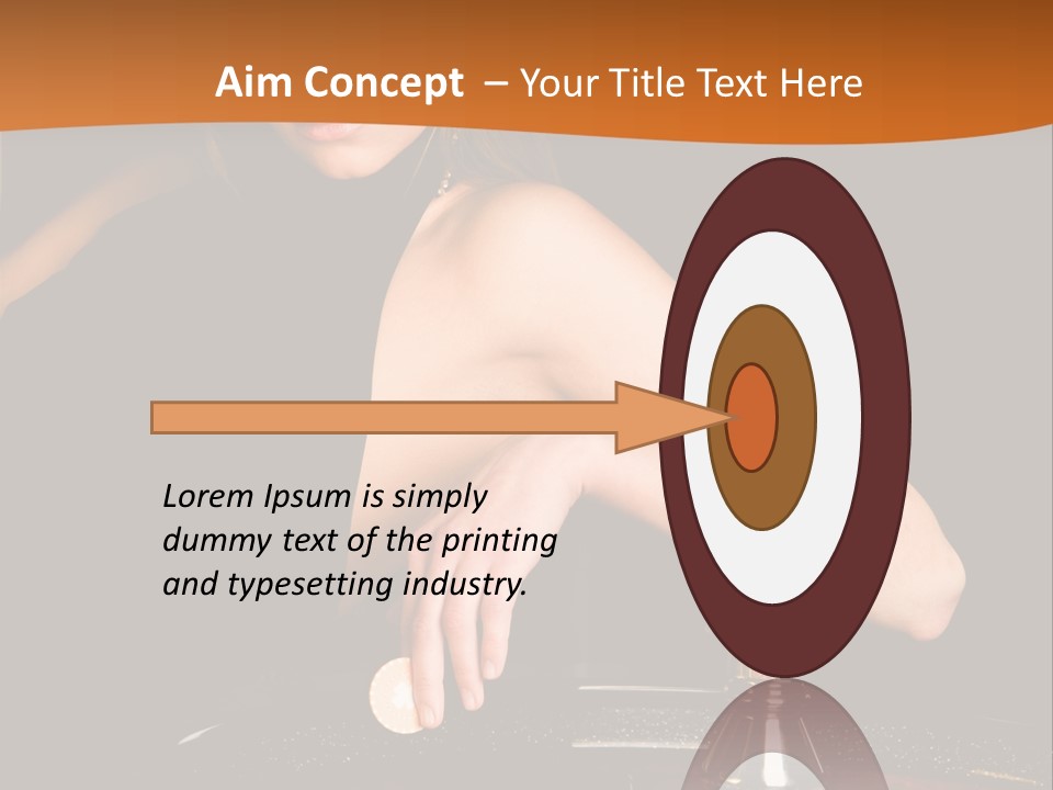 Adult Female Money PowerPoint Template