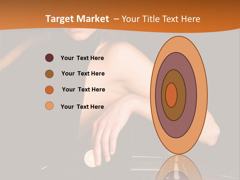 Adult Female Money PowerPoint Template