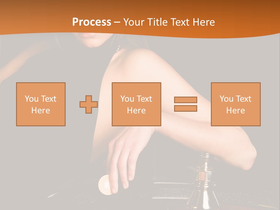 Adult Female Money PowerPoint Template