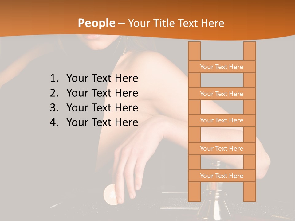 Adult Female Money PowerPoint Template