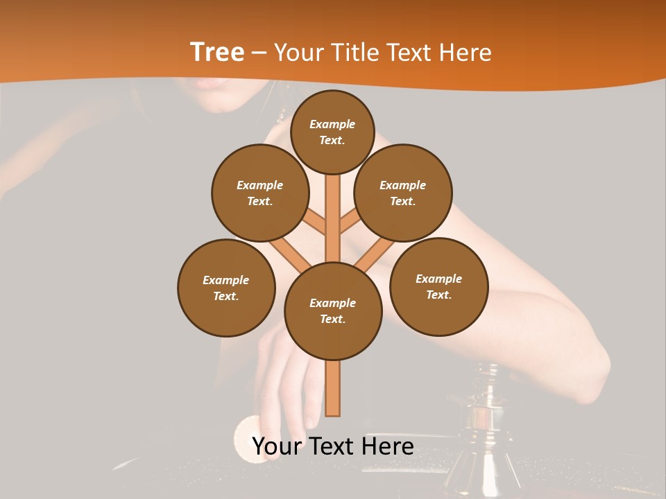 Adult Female Money PowerPoint Template