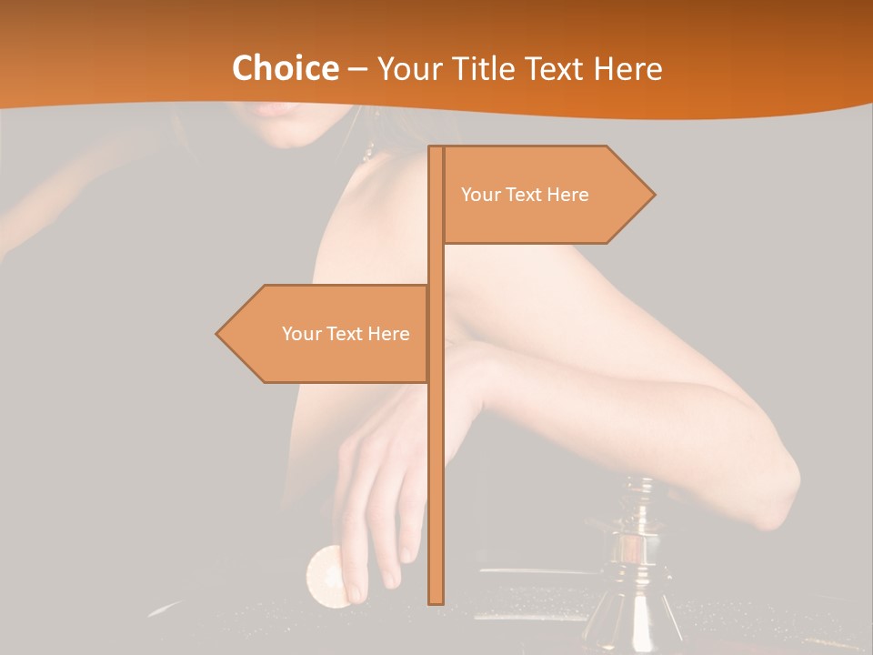 Adult Female Money PowerPoint Template