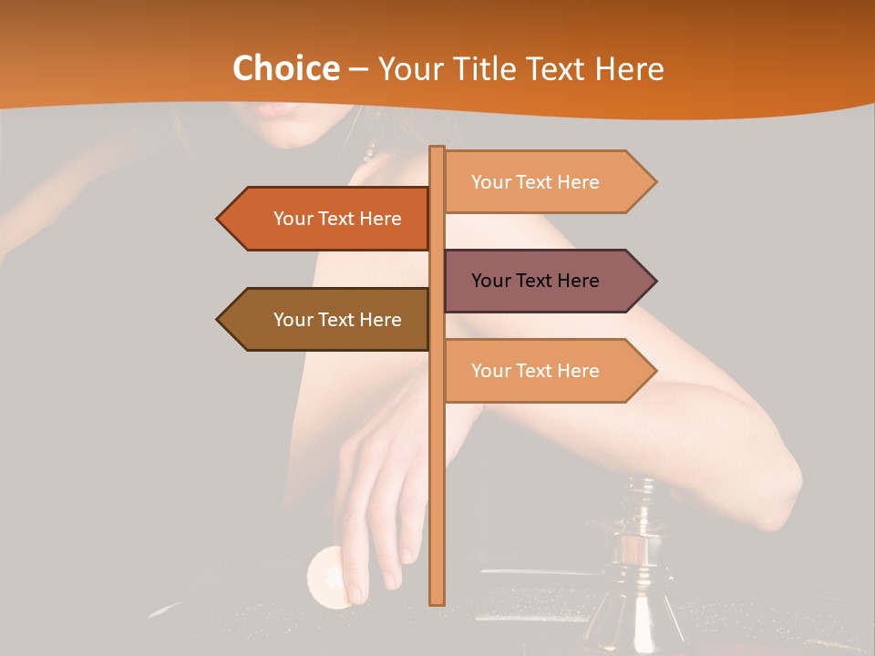 Adult Female Money PowerPoint Template