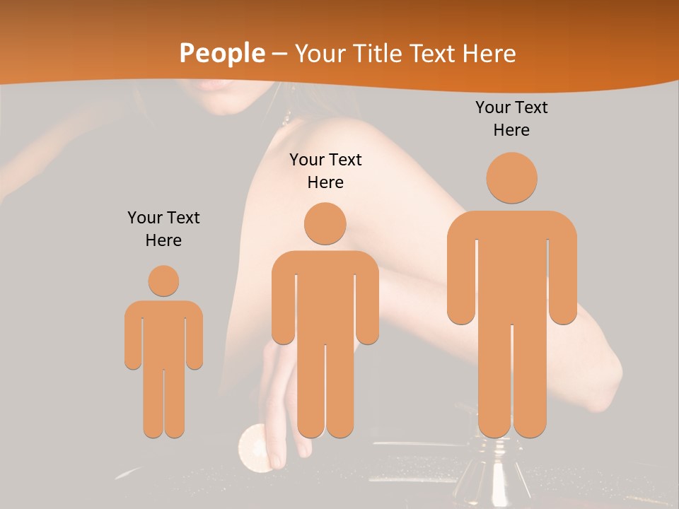 Adult Female Money PowerPoint Template