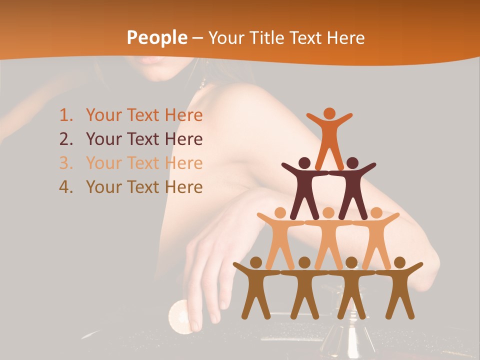 Adult Female Money PowerPoint Template