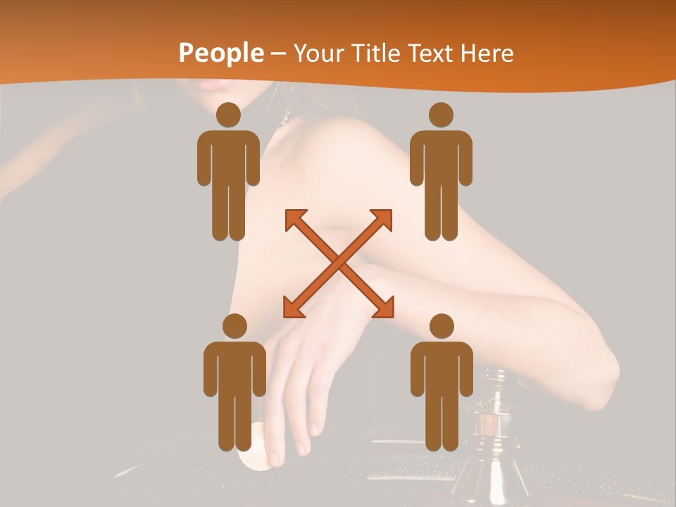 Adult Female Money PowerPoint Template