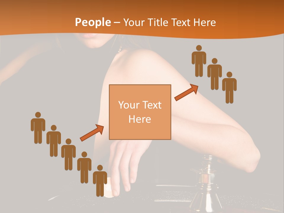 Adult Female Money PowerPoint Template