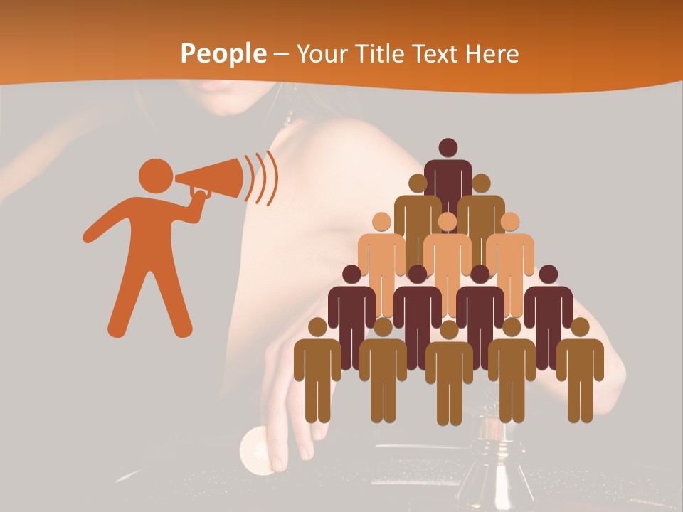 Adult Female Money PowerPoint Template