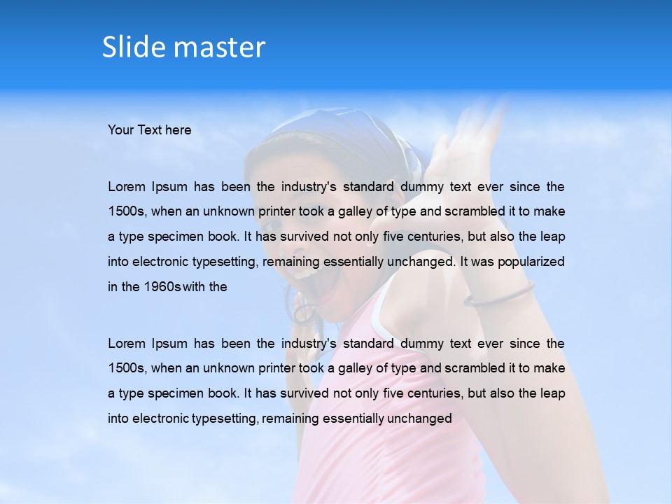 Active Beauty Cheerful PowerPoint Template