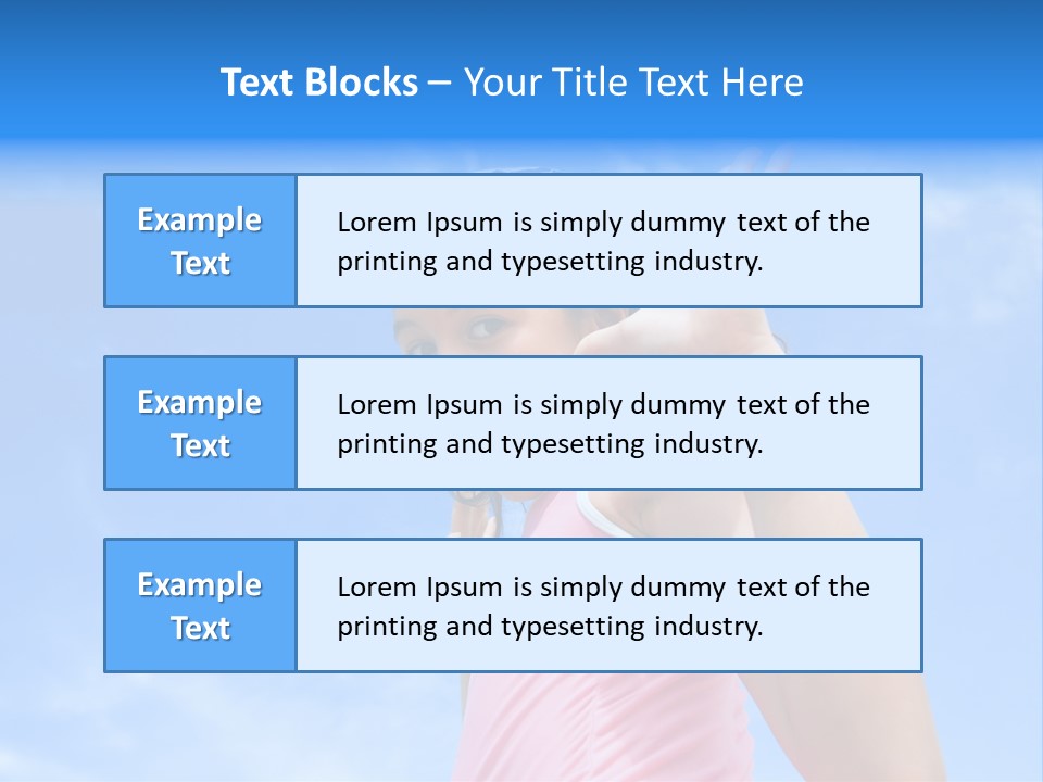 Active Beauty Cheerful PowerPoint Template