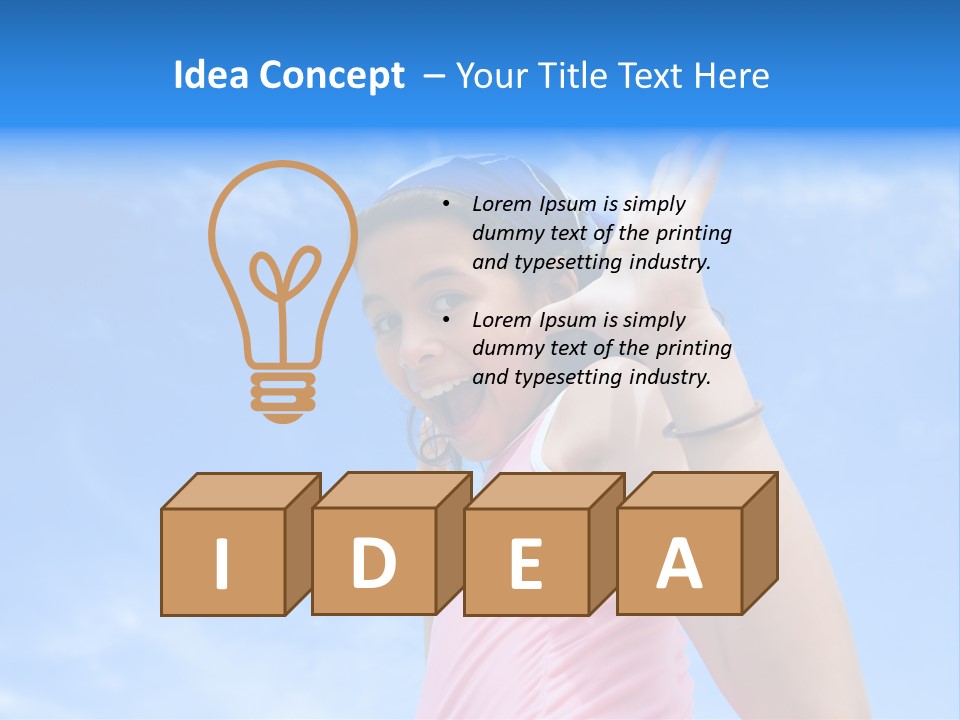 Active Beauty Cheerful PowerPoint Template