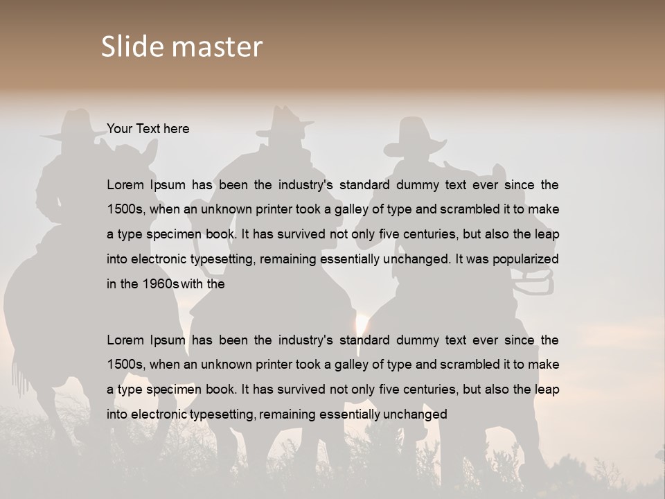Sunrise Hat Sunset PowerPoint Template