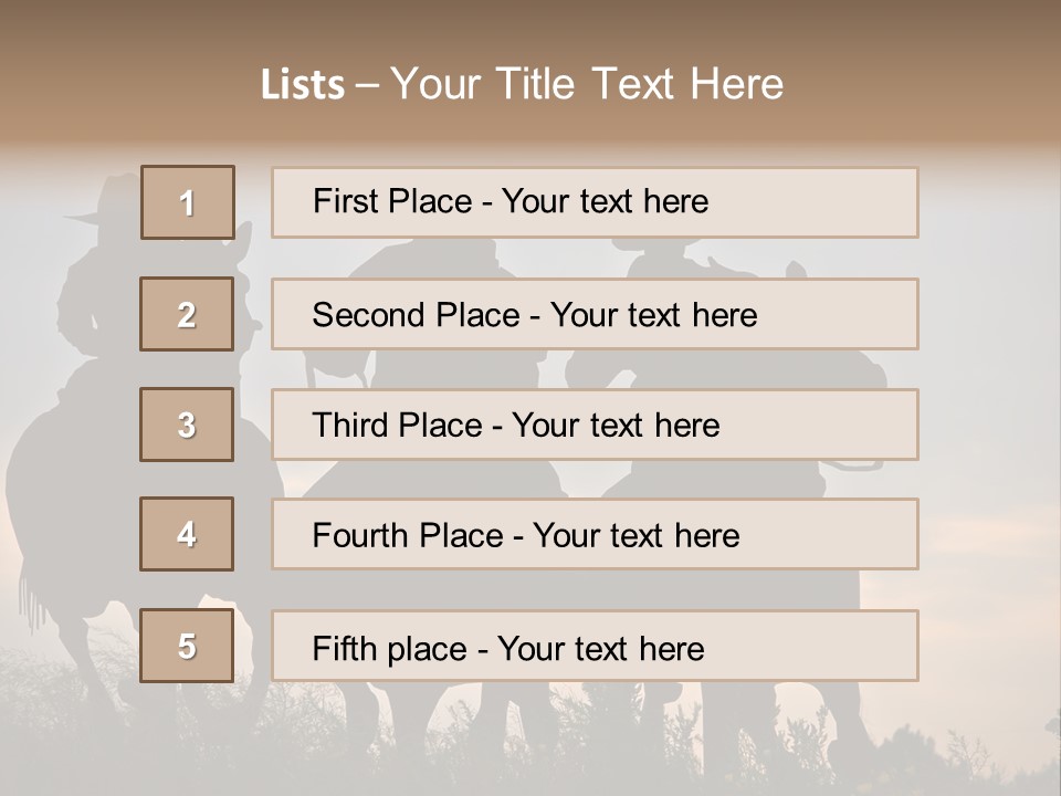 Sunrise Hat Sunset PowerPoint Template