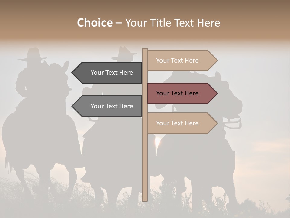 Sunrise Hat Sunset PowerPoint Template