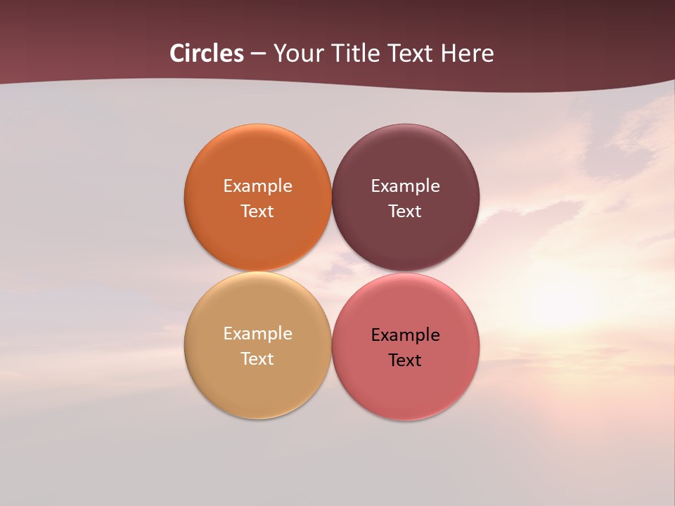 Sunset Background Climate PowerPoint Template