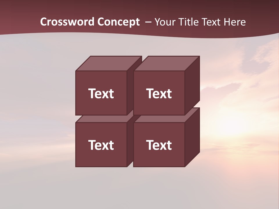 Sunset Background Climate PowerPoint Template