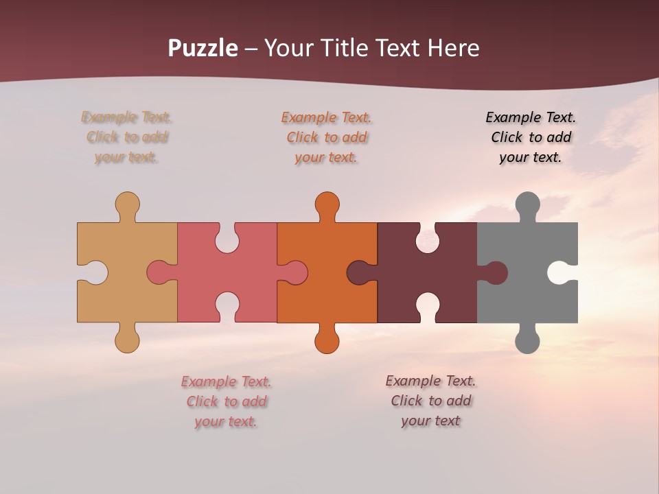 Sunset Background Climate PowerPoint Template