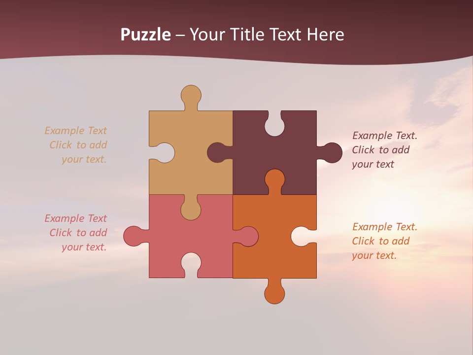 Sunset Background Climate PowerPoint Template