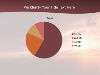 Sunset Background Climate PowerPoint Template