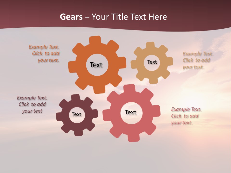 Sunset Background Climate PowerPoint Template