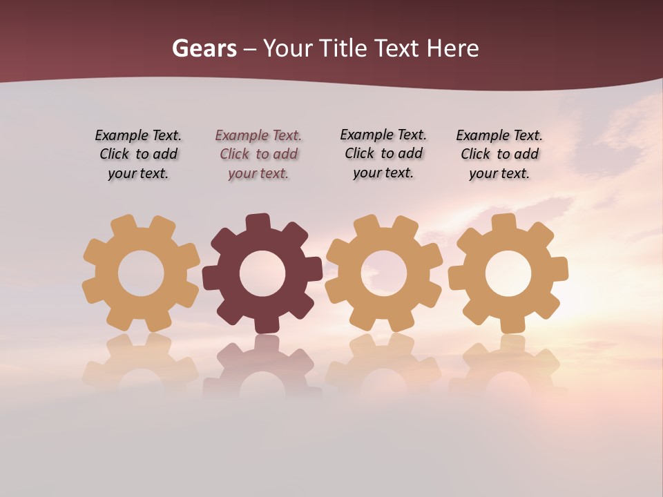 Sunset Background Climate PowerPoint Template