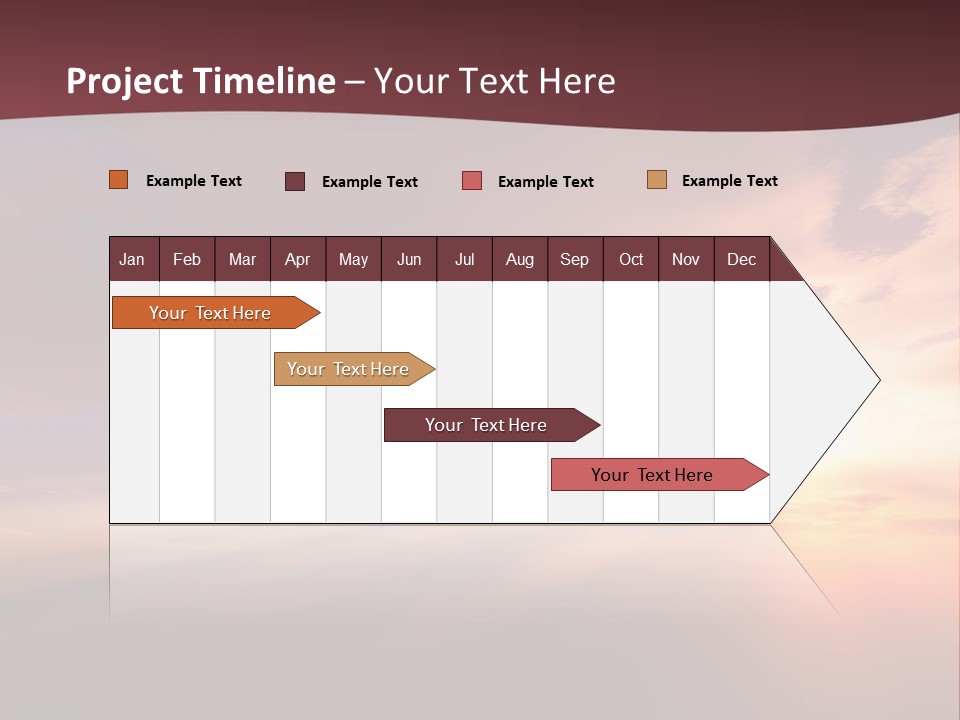 Sunset Background Climate PowerPoint Template