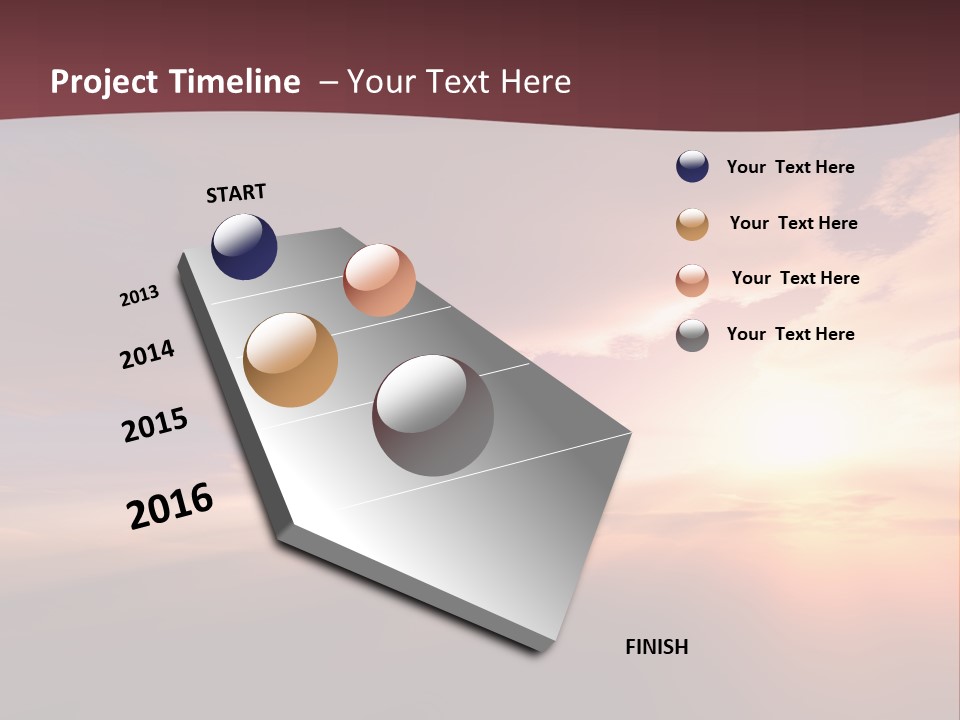 Sunset Background Climate PowerPoint Template