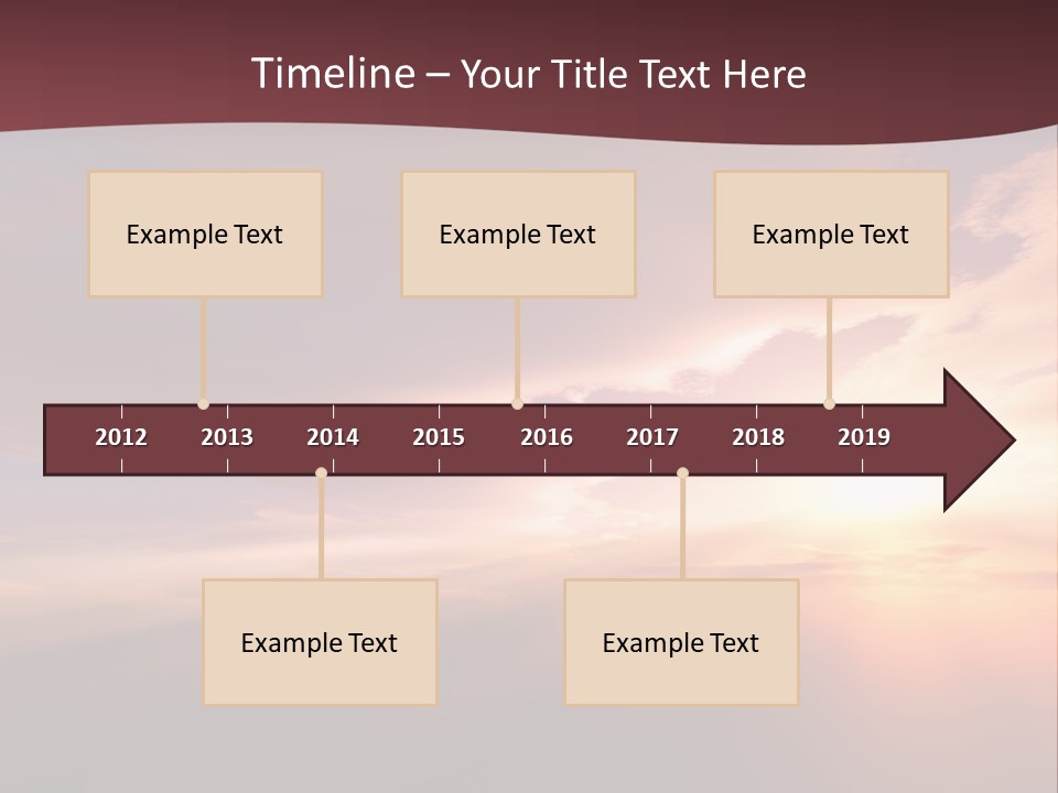 Sunset Background Climate PowerPoint Template