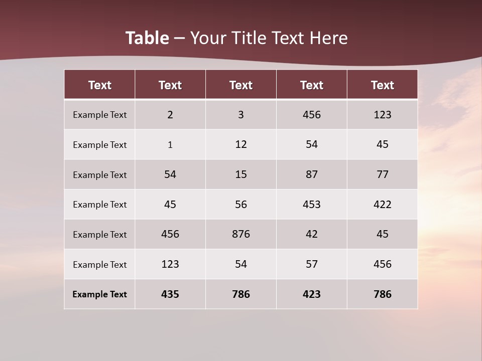 Sunset Background Climate PowerPoint Template