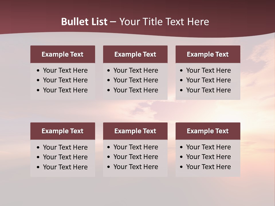 Sunset Background Climate PowerPoint Template