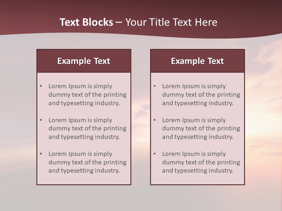 Sunset Background Climate PowerPoint Template