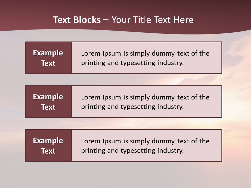 Sunset Background Climate PowerPoint Template