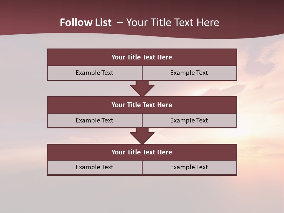 Sunset Background Climate PowerPoint Template