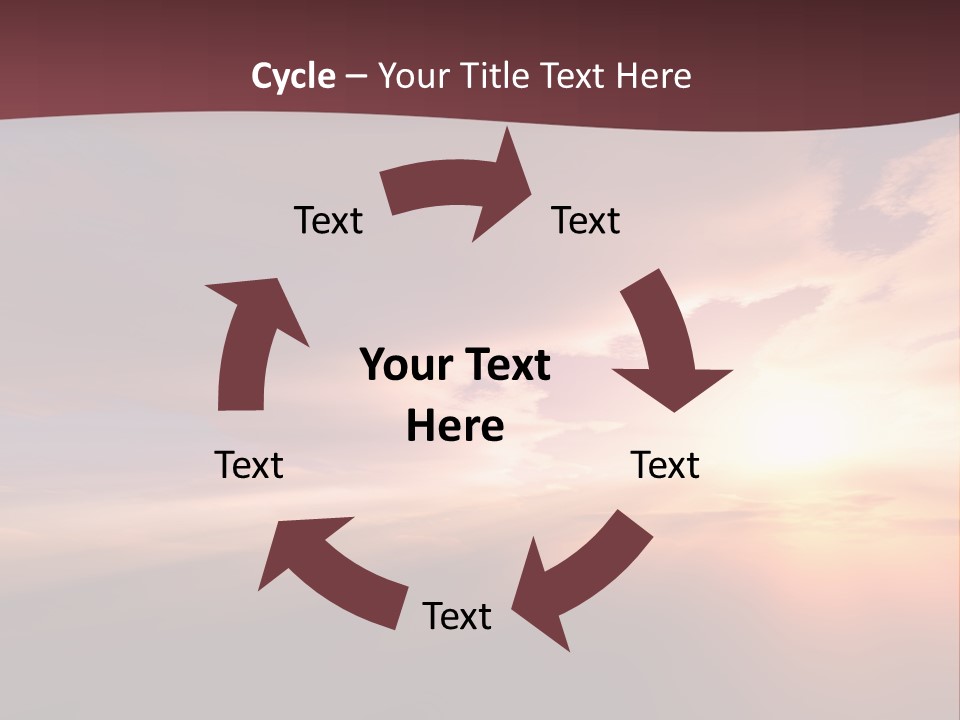 Sunset Background Climate PowerPoint Template
