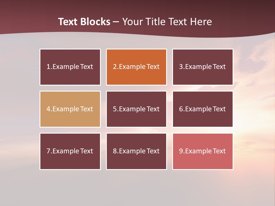 Sunset Background Climate PowerPoint Template