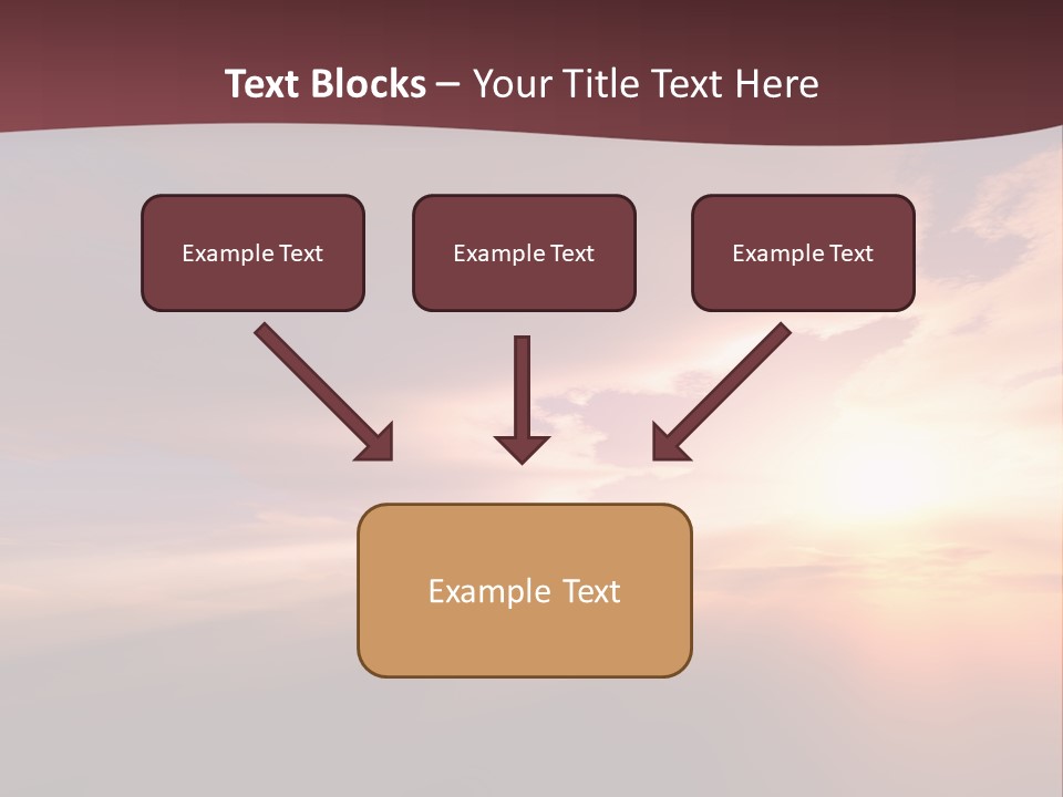 Sunset Background Climate PowerPoint Template