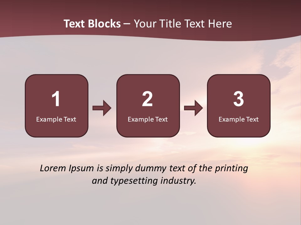 Sunset Background Climate PowerPoint Template