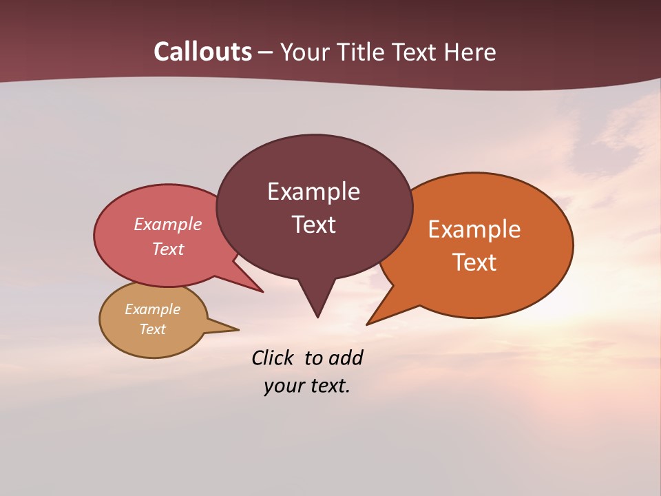 Sunset Background Climate PowerPoint Template