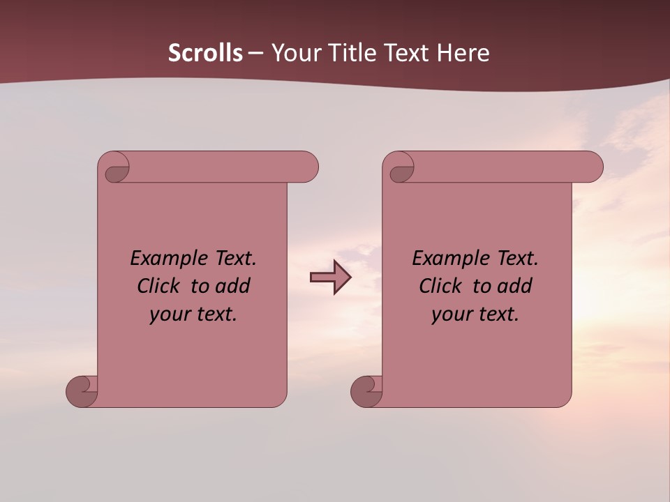 Sunset Background Climate PowerPoint Template