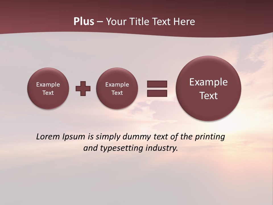 Sunset Background Climate PowerPoint Template