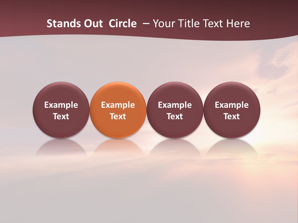 Sunset Background Climate PowerPoint Template