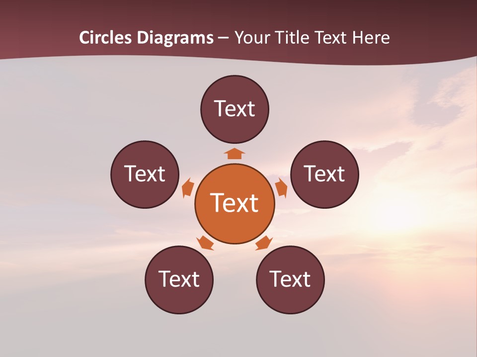 Sunset Background Climate PowerPoint Template
