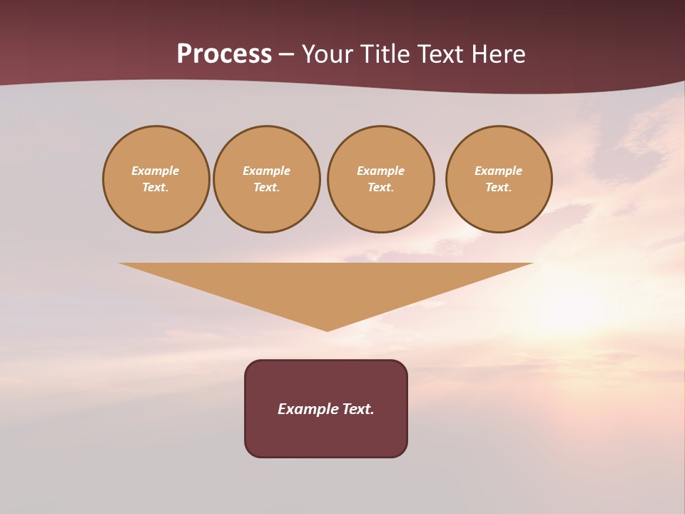Sunset Background Climate PowerPoint Template