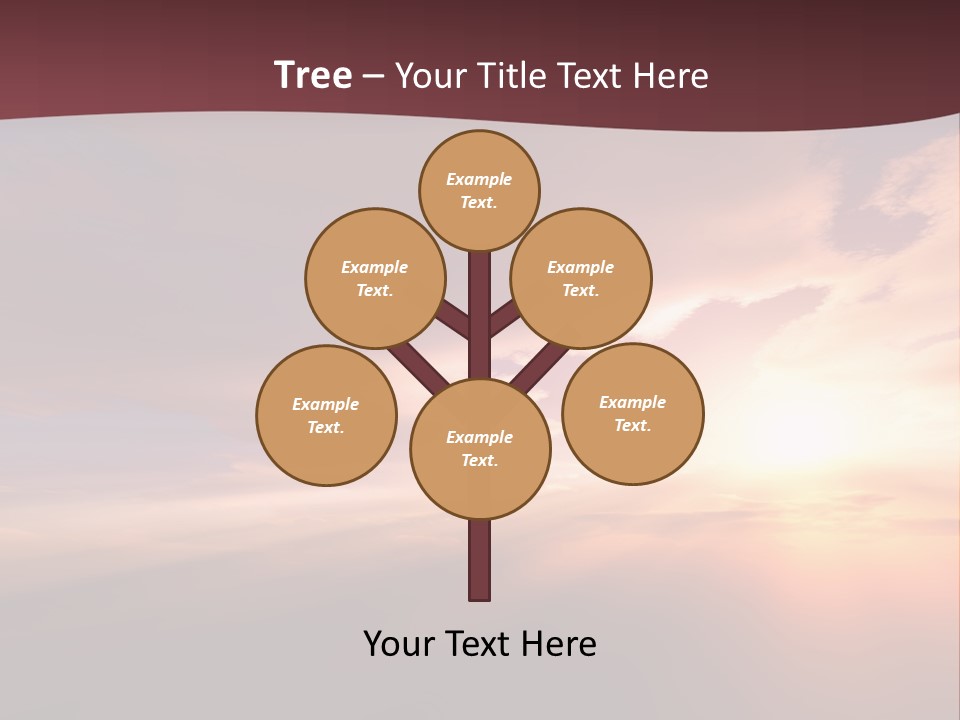 Sunset Background Climate PowerPoint Template