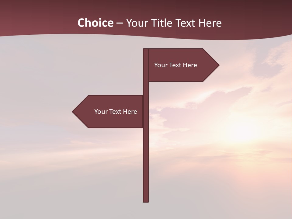 Sunset Background Climate PowerPoint Template
